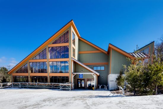 Normerica Timber Frames, Commercial Projects, Blue Mountain South Lodge, Exterior, Collingwood, Ontario, Ski Resort, Clubhouse