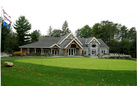 Normerica Timber Frames, Commercial Projects, Windermere Golf & Country Club, Muskoka, Ontario, Golf Clubhouse, Exterior