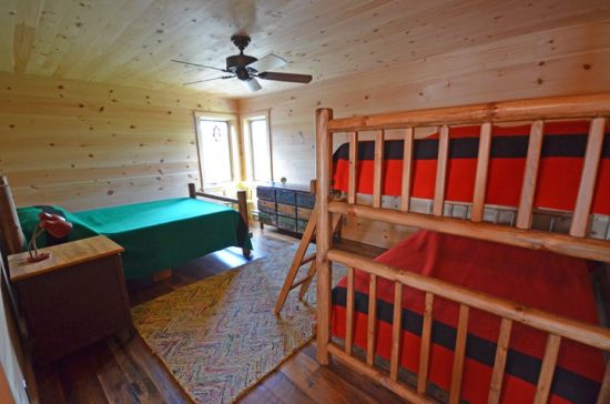 Normerica Timber Frame, Interior, Cottage, Bedroom, Bunk Beds