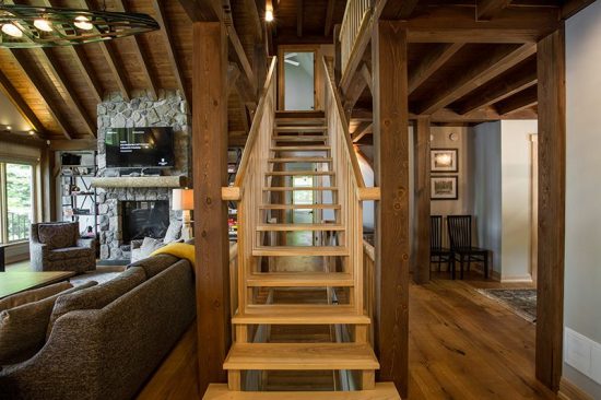 Normerica Timber Frame, Interior, Cottage, Stairs, Open Concept