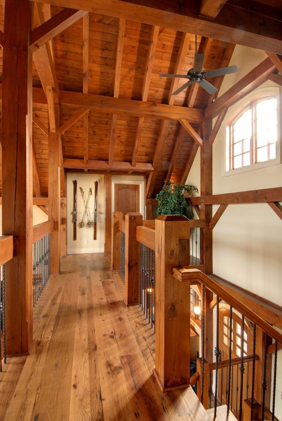 Normerica Timber Frame, Interior, Cottage, Hallway