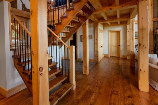 Normerica Timber Frame, Interior, Cottage, Stairs, Open Concept