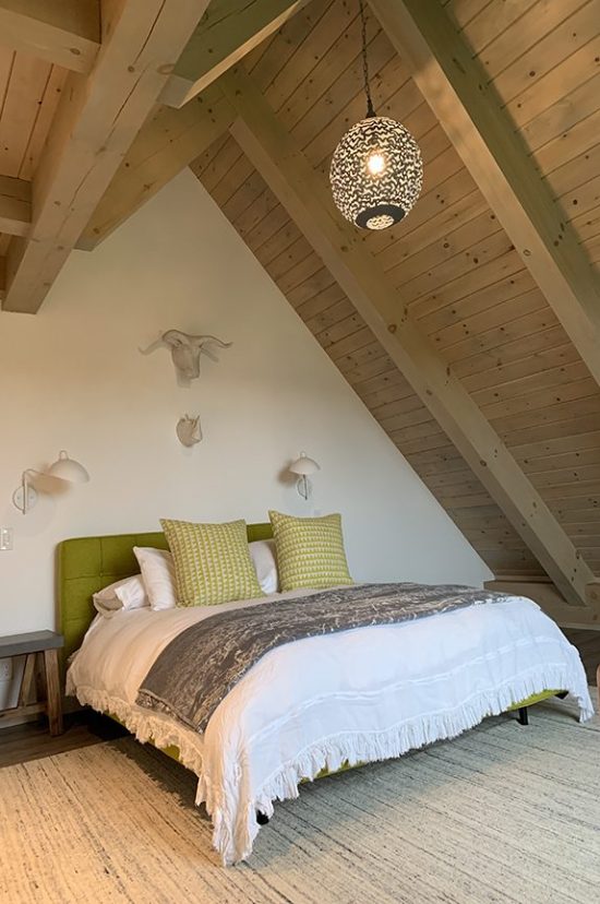 Normerica Timber Frame, Interior, Bedroom, Sloped Roof, Contemporary, Modern