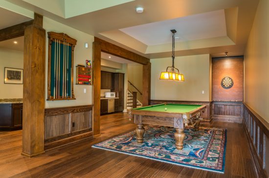 Normerica Timber Frame, Interior, Country House, Games Room, Pool Table
