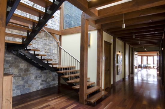 Normerica Timber Frame, Interior, Stairs, Hallway