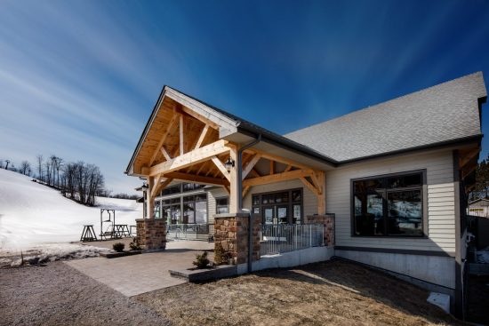 Normerica Timber Frames, Heights of Horseshoe, Ski & Country Club, Commercial Projects, Barrie, Ontario, Exterior, Clubhouse
