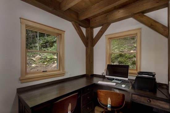 Normerica Timber Frame, Interior, Cottage, Office