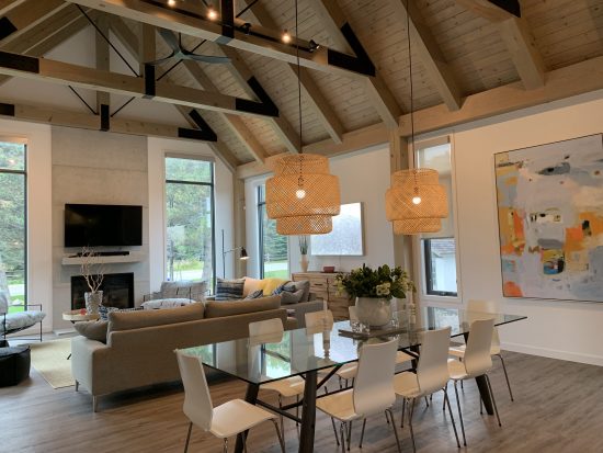 Normerica Timber Frame, Interior, Kitchen, Dining Room, Open Concept, Modern, Contemporary
