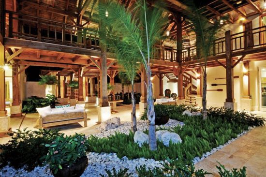 Normerica Timber Frames, Commercial Project, Las Iguanas Villas, Dominican Republic, Interior, Courtyard, Villas