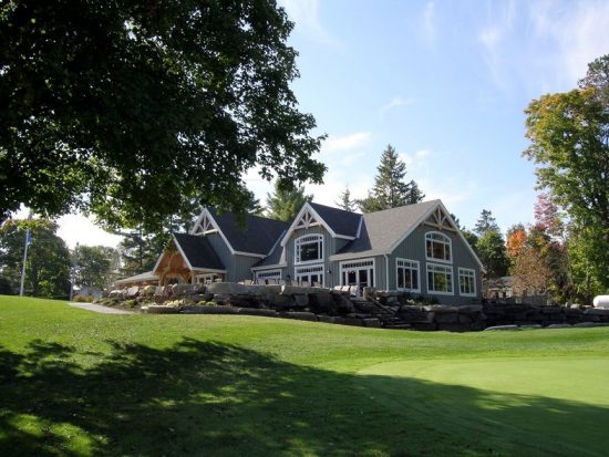 Normerica Timber Frames, Commercial Projects, Windermere Golf & Country Club, Muskoka, Ontario, Golf Clubhouse, Exterior