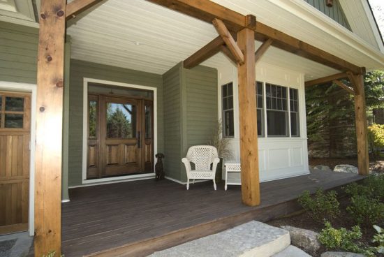 Normerica Timber Frame, Exterior, Porch, Front Entry