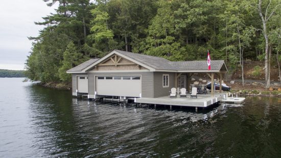 Normerica Timber Frame, Exterior, Cottage, Lake, Boathouse