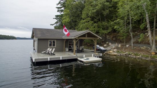 Normerica Timber Frame, Exterior, Cottage, Lake, Boathouse 2