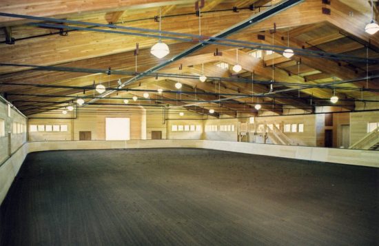 Normerica Timber Frames, Commercial Project, Chaparral Ranch, Horse Riding Arena, Aspen, USA, Interior