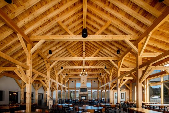 Normerica Timber Frames, Heights of Horseshoe, Ski & Country Club, Commercial Projects, Barrie, Ontario, Interior, Clubhouse