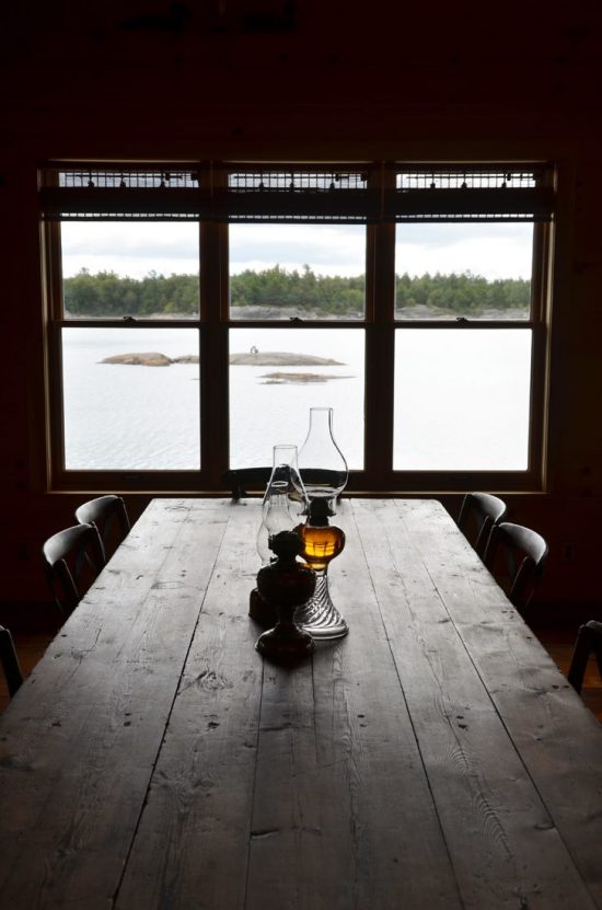 Normerica Timber Frame, Interior, Cottage, Dining Room, View of the Lake