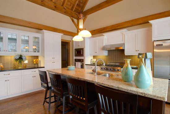 Normerica Timber Frame, Interior, Kitchen, Kitchen Island
