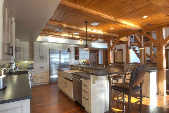 Normerica Timber Frame, Interior, Custom, Cottage, Kitchen
