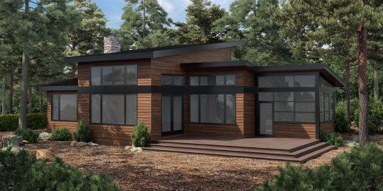 Modern Cottage Plans | The Killarney 2134 | Normerica Timber Frame