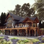 Small Timber Frame House Plans | The Tobermory 3949 | Normerica | Exterior, Back 1