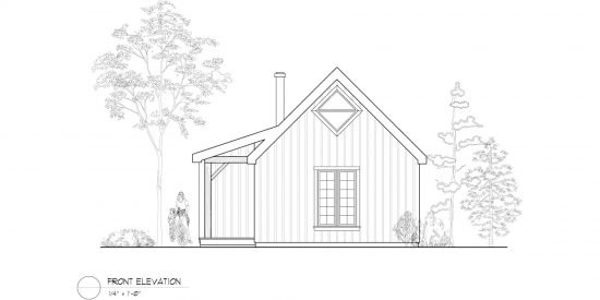 Normerica Timber Frame, House Plan, The Retreat 3143, Front Elevation