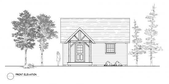 Normerica Timber Frames, House Plan, The Dillon 2254, Front Elevation