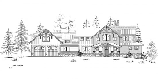 Normerica Timber Frames, House Plan, The Dufferin 3512, Front Elevation