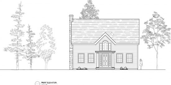 Normerica Timber Frames, House Plan, The Niagara 3539, Front Elevation