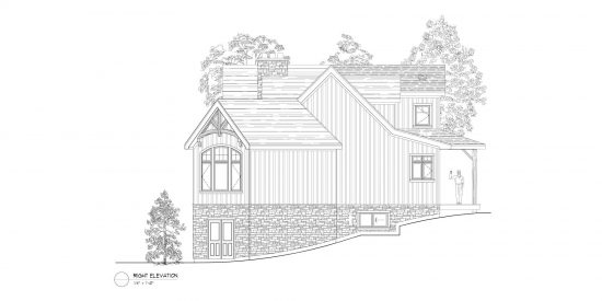 Normerica Timber Frames, House Plan, The Fremont 3582, Right Elevation