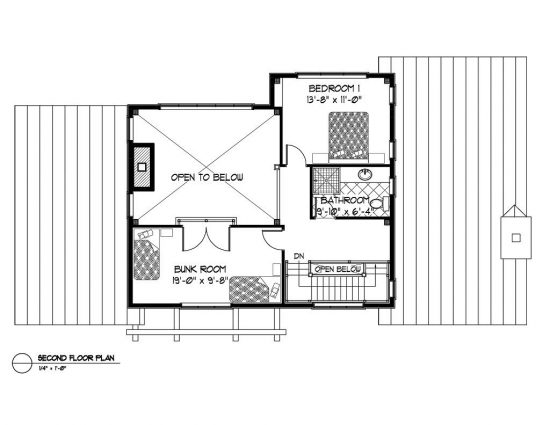 Normerica Timber Frame, House Plan, The Kershaw 3586, Second Floor Layout