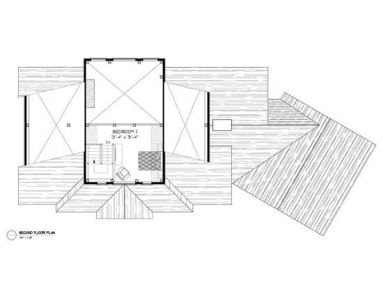 Normerica Timber Frames, House Plan, Algoma 3538, Second Floor Plan