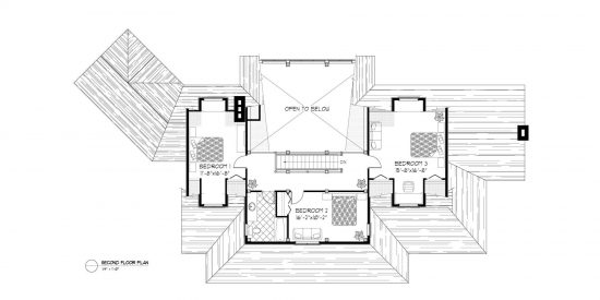 Normerica Timber Frames, House Plan, The Fremont 3582, Second Floor Layout