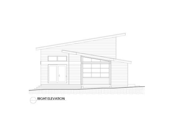Normerica Timber Frames, House Plan, The Killarney 2134, Right Elevation