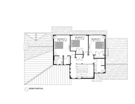 Normerica Timber Frames, House Plan, The Rosseau 3829, Second Floor Layout