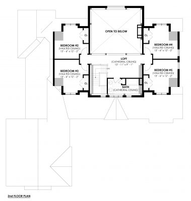 Modern House Plan | Timber Frame House Plan | Dufferin 2822