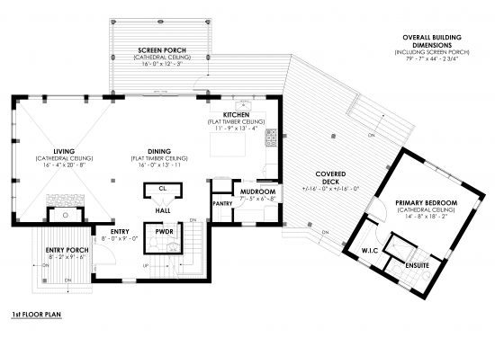 The Ranger 3575, Floor Plan, 1st Floor, House Plan, Normerica Timber Homes