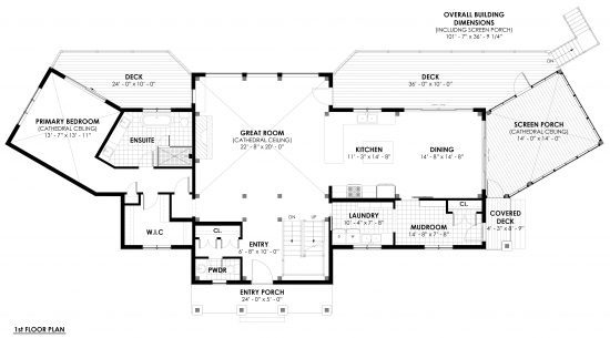 The Rossmore 3976, Floor Plan, 1st Floor, House Plan, Normerica Timber Homes