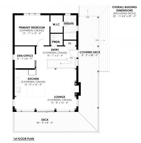 The Rouge 3977, Floor Plan, 1st Floor, House Plan, Normerica Timber Homes, Option 1