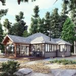 Normerica Timber Homes, Timber Frame, House Plans, The Herridge 3979, Exterior, Side, Front