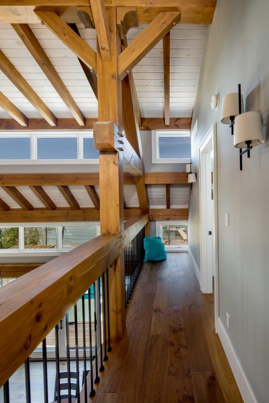 Normerica-Timber-Homes-Timber-Frame-Portfolio-Beachside-Bliss-Interior-Loft-Hallway