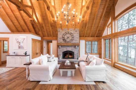 Cozy Lakefront Cottage - Luxury and Warmth | Normerica Timber Frame