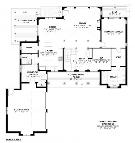 The Dufferin 2822 (Modern), Floor Plan, 1st Floor, House Plan, Normerica Timber Homes