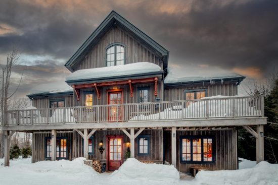 All Season Timber Frame Project | Alpine Magic | Normerica Timber Frame Homes | Exterior, Front