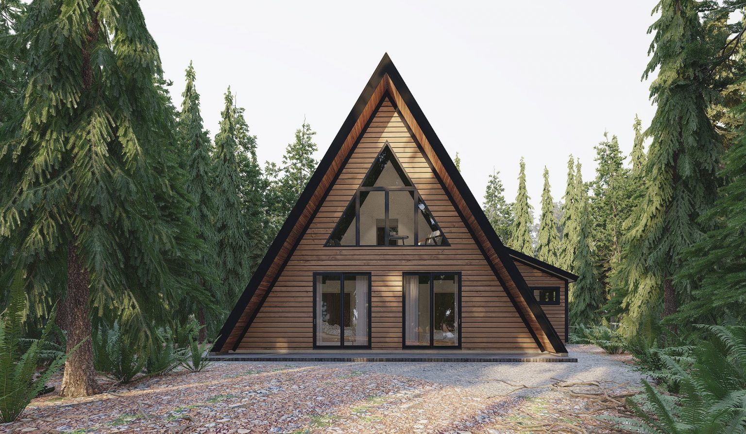 A Frame House Plans | The Highland 4100 | Normerica Timber Homes