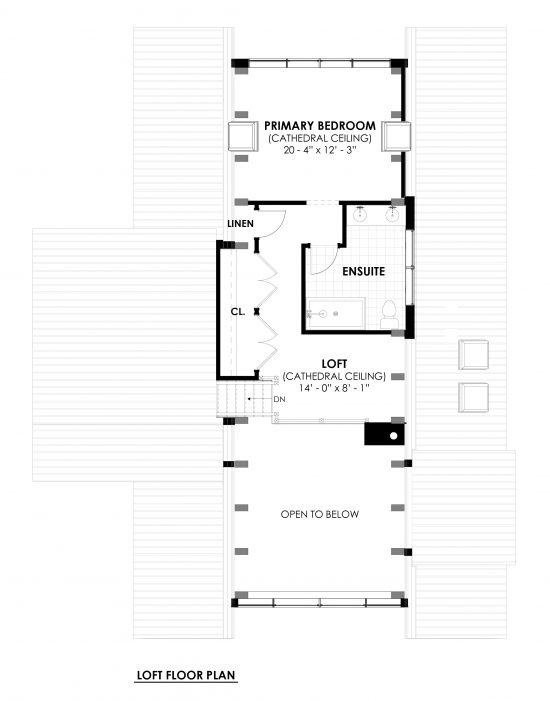 The Highland 4100, Floor Plan, 2nd Floor, House Plan, Normerica Timber Homes