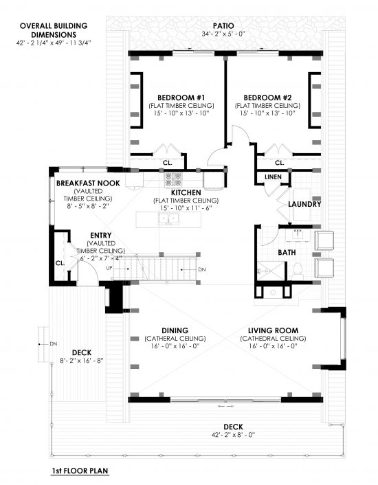 A Frame House Plans A Frame Cabin Plans The Highland 4100 Floor Plans Main Floor | Normerica Timber Homes