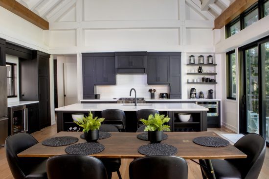 lakeside-cottage-modern-style-bungalow-portfolio-2022-4-monochrome-cool-Normerica-Timber-Frame-cottage-kitchen