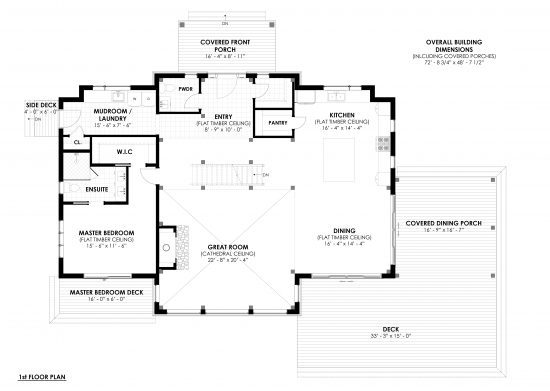 family house plans timber frame country house Rocklyn 4105 Floor Plans 1st Floor Normerica