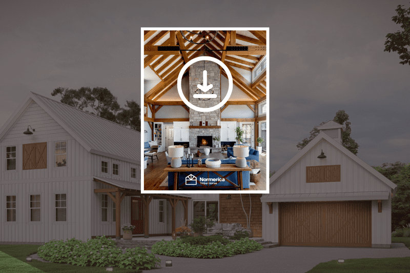 Timber Frame Cottage Designs Plans Bayfield 3945 | The Normerica 