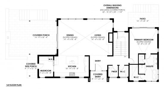 Modern Mountain Glass House Plan The Cypress 4134 Main Floor Floor Plan Normerica Timber Homes